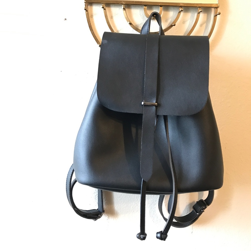 Faux Leather Backpack